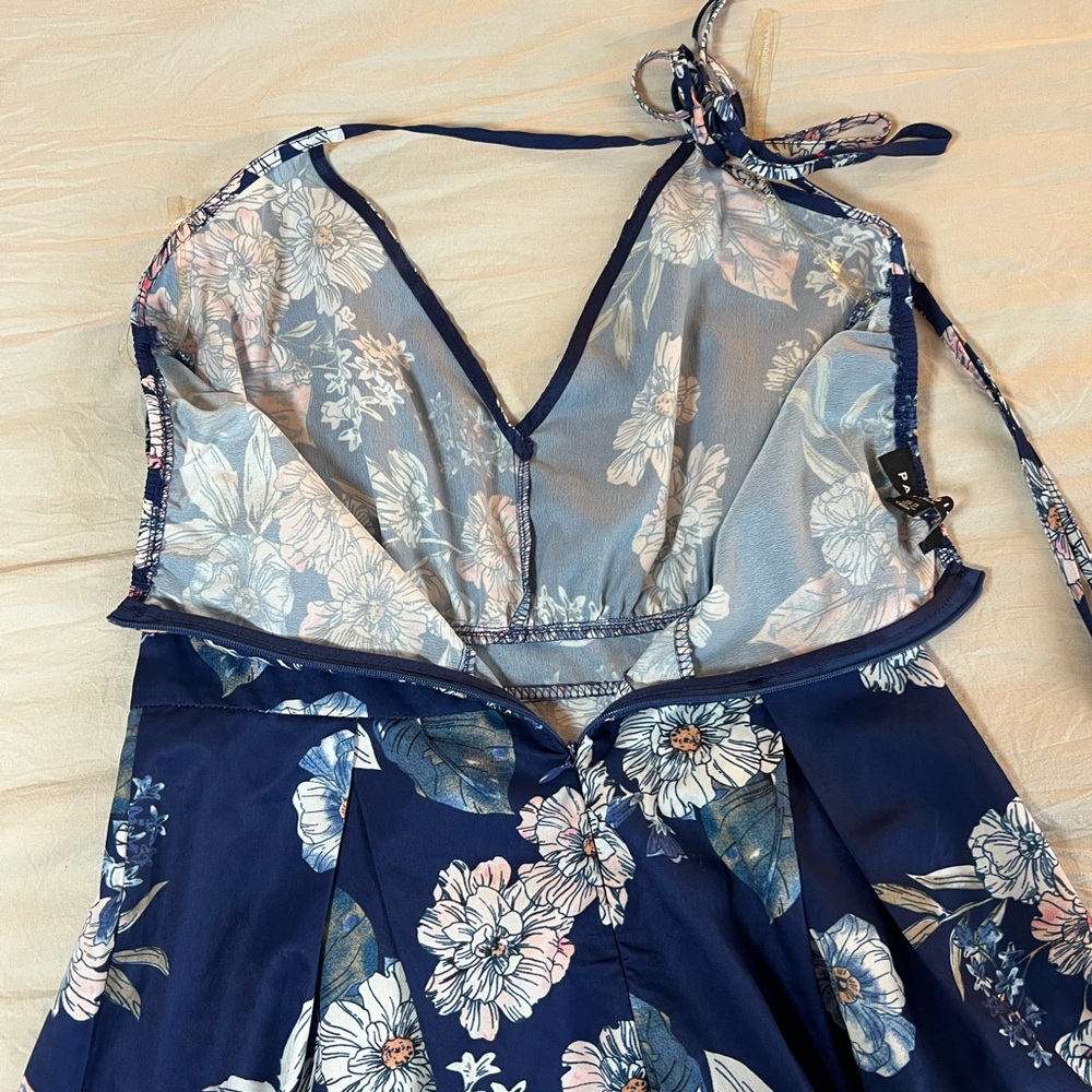 Parisian Works Pink and Blue Maxi Sundress Sleeveless Size 6 Tall US - Picture 8 of 9